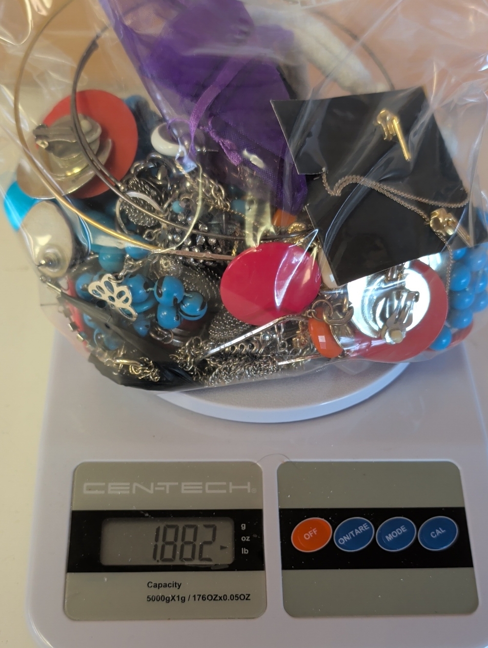 1.8 Lbs. VTG. to New, Wearable Fashion Necklaces and Some Matching Earrings.
